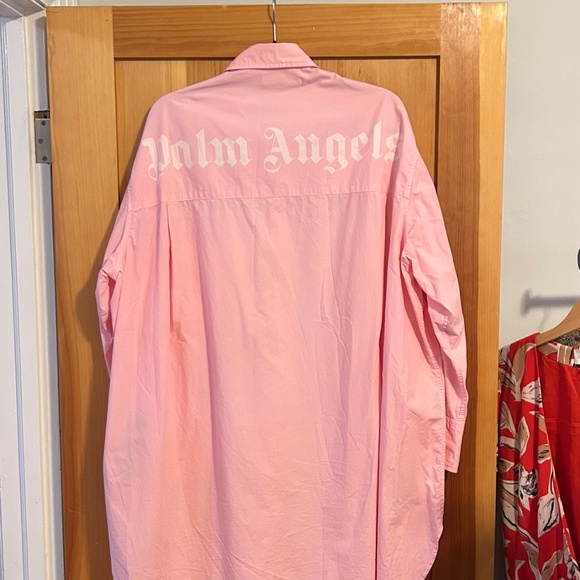 Palm Angels Long-Sleeved Shirt Dress - Picture 3 of 5